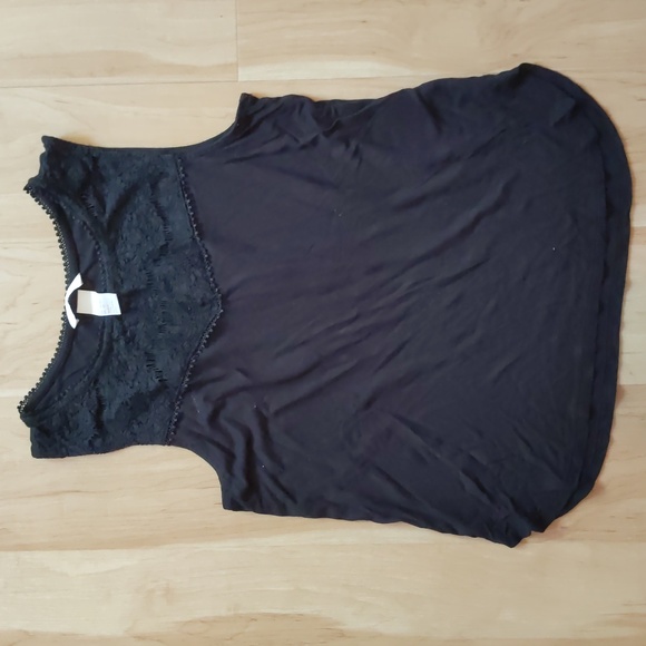 3 Lace Tank Tops: Aeropostale, H&M, xhilaration, S crochet racerback bundle set - Picture 4 of 16